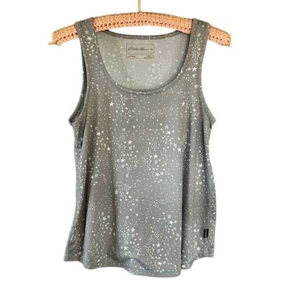 Eddie Bauer Gray & White Star Print Tank and Pajama Pants Set, size Small - Picture 2 of 10